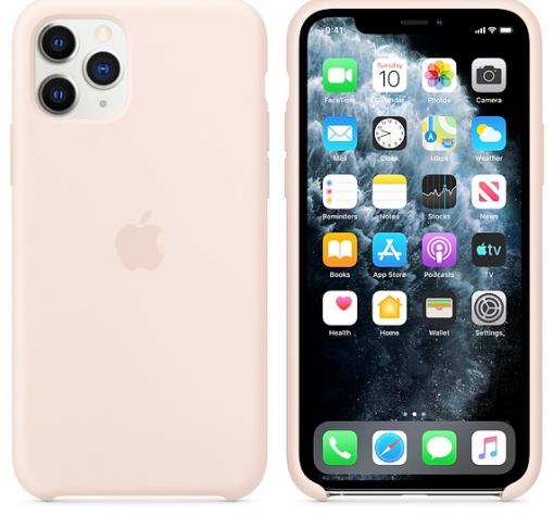 Оригинален гръб Silicone Cover за Apple iPhone 11 Pro 5.8" - светло розов