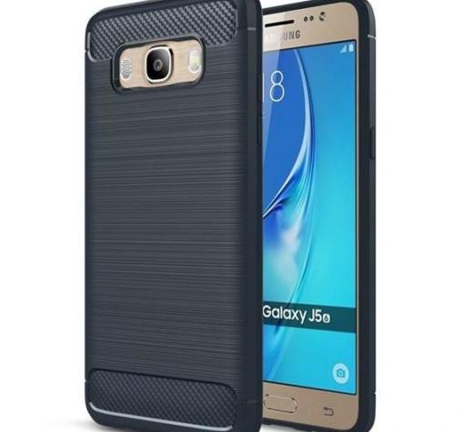 Силиконов калъф / гръб / TPU за Samsung J3 / J3 2016 J320 - тъмно син / carbon