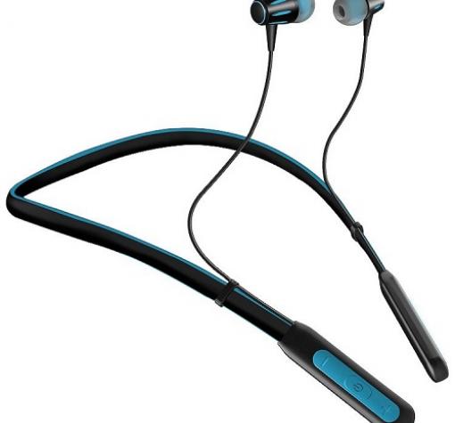 Стерео Bluetooth / Wireless Neckband слушалки FB800 /sport/ - черни със синьо
