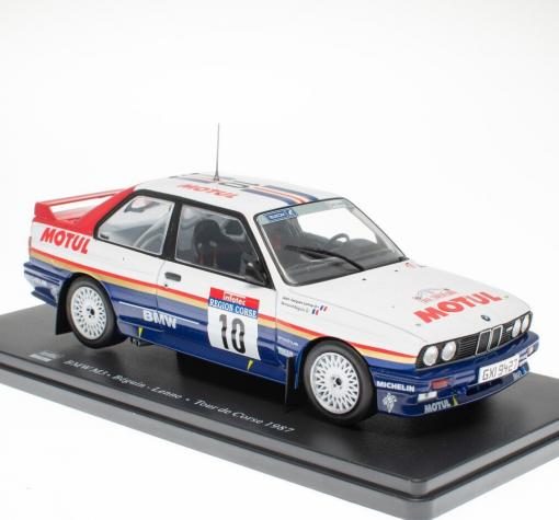 Метална кола BMW M3 - Beguin - Lenne - Tour de Corse 1987 1:24