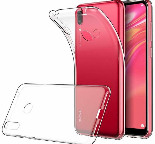Силиконов калъф / гръб / TPU за Huawei Y6 2019 / Honor 8A / Huawei Y6S - прозрачен