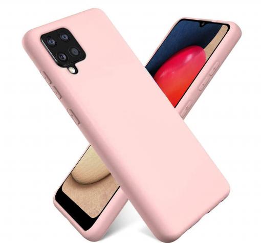 Силиконов калъф / гръб / TPU за Samsung A22 4G - Rose Gold / мат