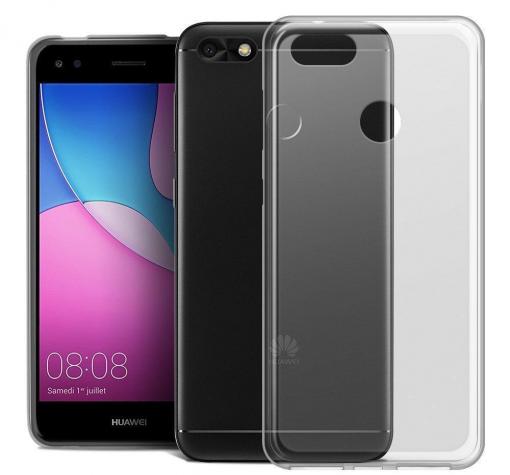 Луксозен твърд гръб за Huawei P9 Lite Mini / Y6 Pro 2017 - прозрачен