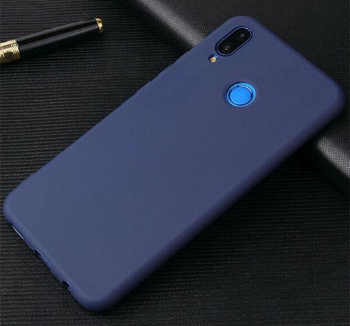 Силиконов калъф / гръб / TPU за Samsung A30 - тъмно син / мат
