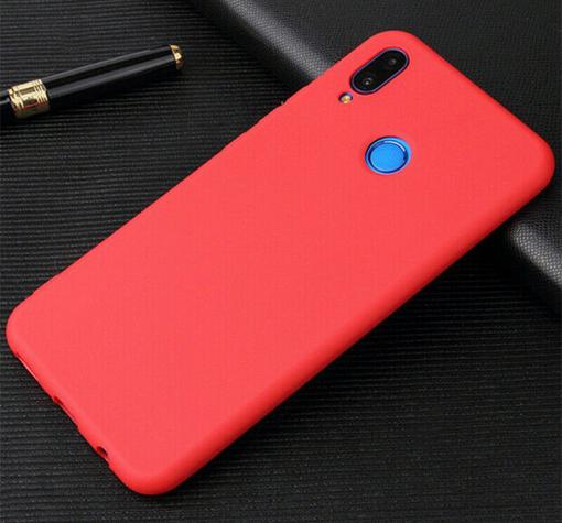 Силиконов калъф / гръб / TPU за Huawei Y6 2019 - червен / мат