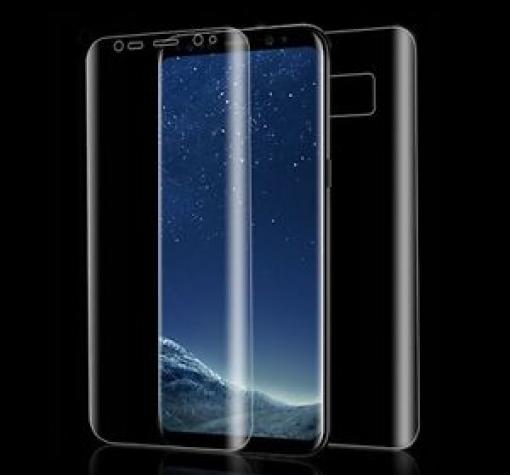 Удароустойчив извит скрийн протектор 360° / 3D Full Cover / за Samsung S8 Plus G955 - прозрачен / лице и гръб