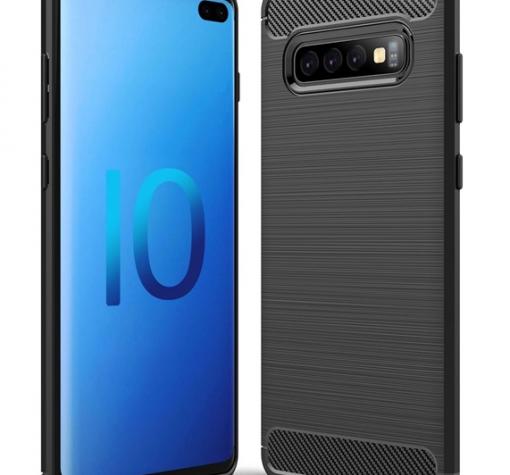 Силиконов калъф / гръб / TPU за Samsung S10e - черен / carbon