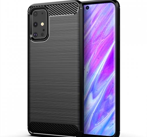 Силиконов калъф / гръб / TPU за Samsung S20 - черен / carbon