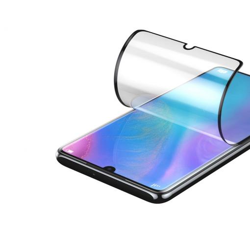Удароустойчив протектор Full Cover / Nano Flexible Screen Protector с лепило по цялата повърхност за дисплей на Samsung S20 – черен