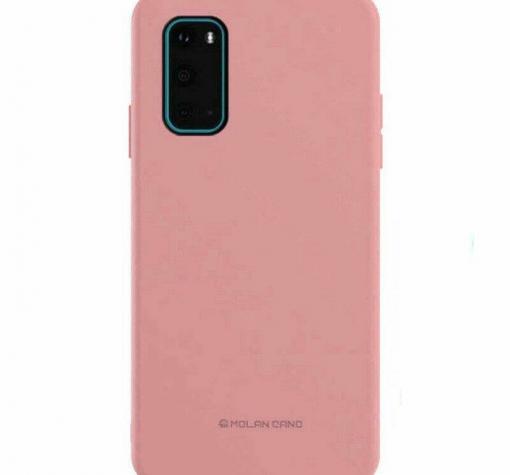 Силиконов калъф / гръб / TPU MOLAN CANO Jelly Case за Samsung S20 - светло розов / мат