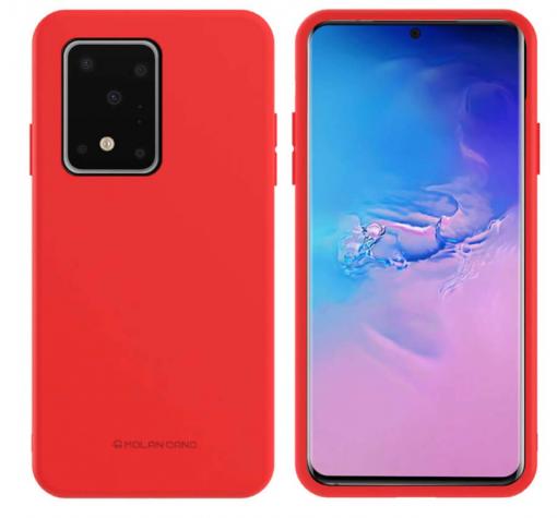Силиконов калъф / гръб / TPU MOLAN CANO Jelly Case за Samsung S20 Ultra - червен / мат