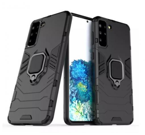 Удароустойчив гръб със стойка и магнитно захващане за Samsung S21 – черен