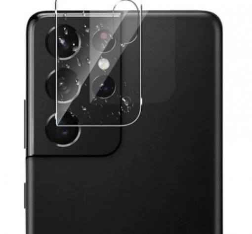 9D Camera Tempered Glass / Стъклен протектор за задна камера на Samsung S21 Ultra - прозрачен