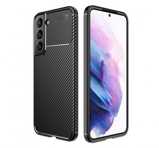 Луксозен силиконов калъф / гръб / TPU кейс Auto Focus за Samsung S22 Plus 5G - черен / Carbon