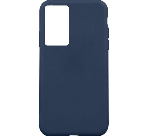 Силиконов калъф / гръб / TPU за Samsung S22 Ultra - тъмно син / мат