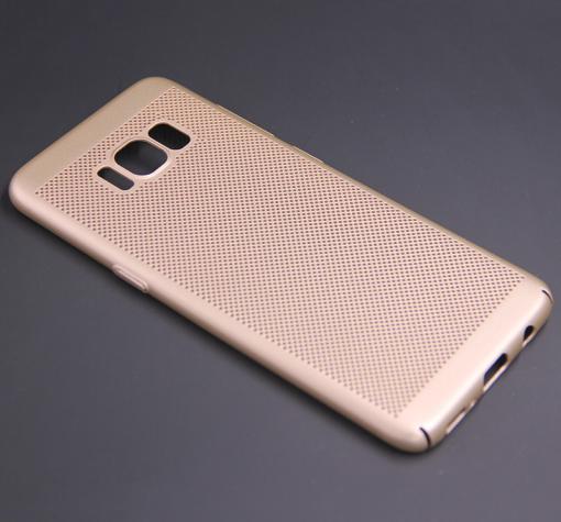 Твърд гръб за Samsung S8 Plus G955 - златист / Grid