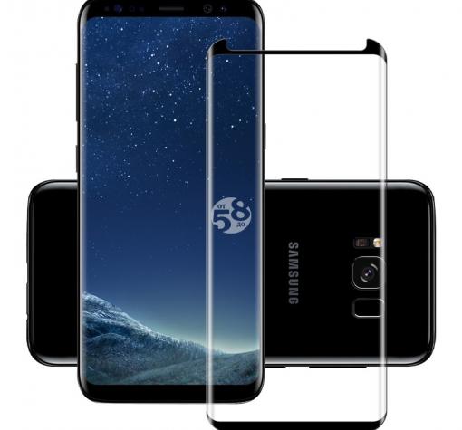 Оригинален 3D full cover Tempered glass screen protector ROAR Full Glue Samsung S8 G950 / Оригинален извит стъклен скрийн протектор ROAR Full Glue Samsung S8 G950 - черен