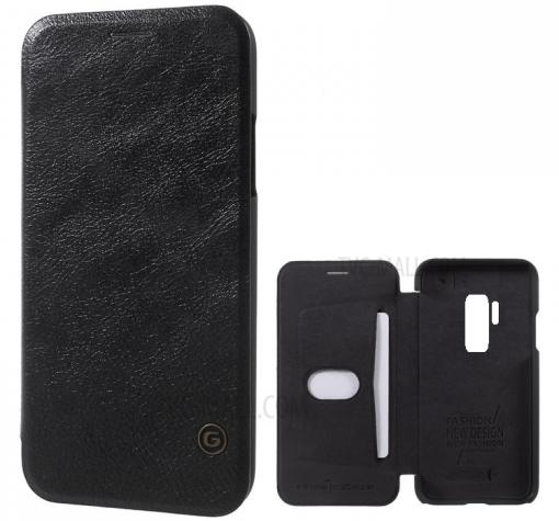 Луксозен кожен калъф Flip тефтер G-Case Business Series за Samsung S9 Plus G965 - черен
