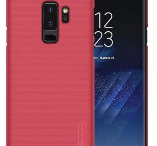 Луксозен твърд гръб Nillkin за Samsung A6 Plus 2018 - червен