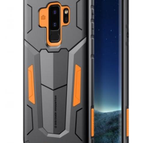 Твърд гръб Nillkin DEFENDER II за Samsung S9 Plus G965 - черен с оранжево