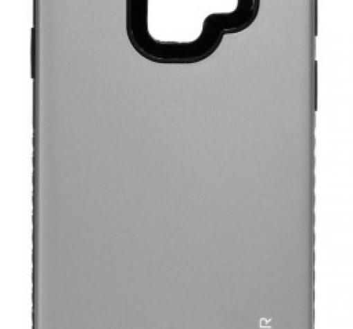 Луксозен силиконов калъф / гръб / TPU Roar Mil Grade Hybrid Case за Samsung S9 G960 - сив