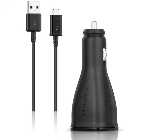 Оригинално зарядно за кола с 2 USB изхода 12V EP-LN920BB 2.0A за Samsung / Fast Dual Car Charger - черно