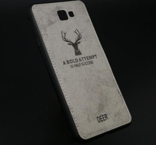 Луксозен гръб Deer зa Samsung J4 Plus 2018 - сив