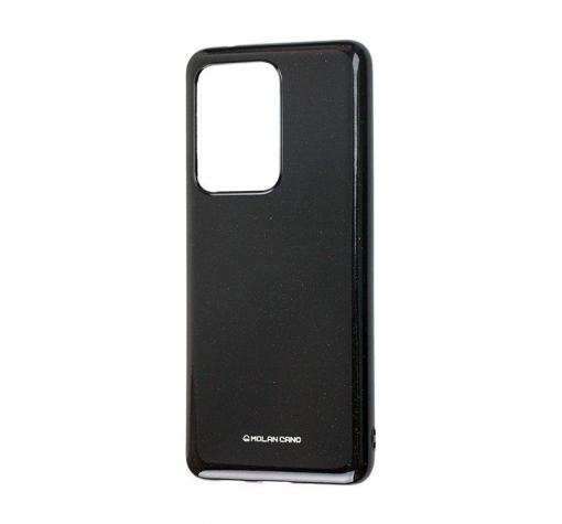 Силиконов калъф / гръб / Molan Cano Glossy Jelly Case за Samsung S20 Ultra - черен / гланц / брокат