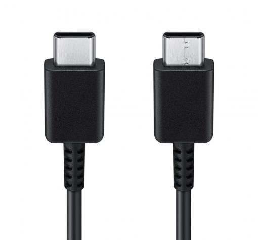 Оригинален USB кабел за зареждане и пренос на данни за Samsung / Type-C към Type-C - черен