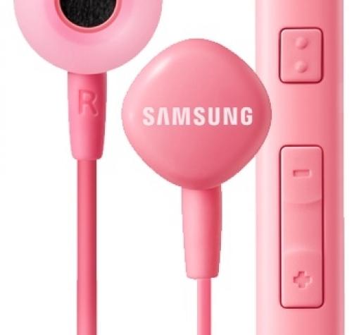 Оригинални стерео слушалки / Stereo Headset / Integrated Microphone HS330 за Samsung - цикламен / 3.5 mm