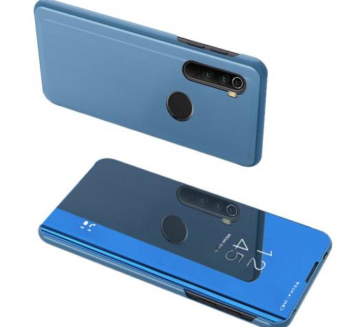 Луксозен калъф Clear View Cover с твърд гръб за Xiaomi Redmi Note 8T - син