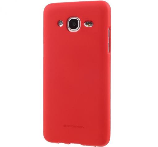 Луксозен силиконов калъф / гръб / TPU Mercury GOOSPERY Soft Jelly Case за Samsung J3 / J3 2016 J320 - червен