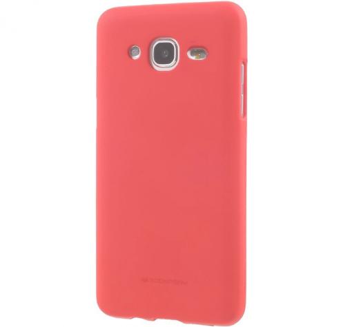Луксозен силиконов калъф / гръб / TPU Mercury GOOSPERY Soft Jelly Case за Samsung J3 / J3 2016 J320 - корал