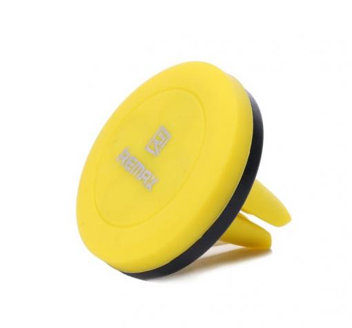 Магнитна универсална стойка за кола Remax RM-C10 Air Vent - жълта