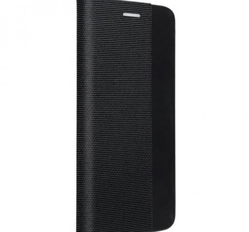 Кожен калъф Sensitive Book със стойка за Xiaomi Redmi Note 10 Pro – черен