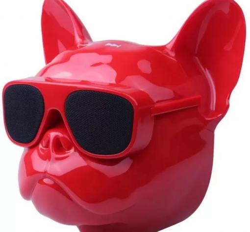Тонколона Dog Head Bluetooth / Dog Head Bluetooth Wireless Stereo Speaker - червена