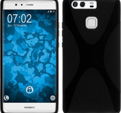 Силиконов калъф / гръб / TPU X Line за Huawei P9 - черен