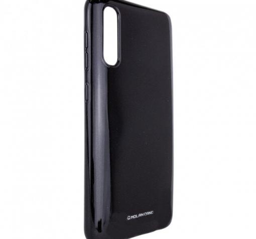 Силиконов калъф / гръб / Molan Cano Glossy Jelly Case за Apple iPhone 11 6.1" - черен / гланц / брокат