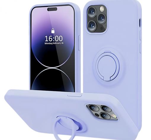 Силиконов твърд гръб TPU кейс / Case Magnetic Finger Ring Car Holder / за Xiaomi Redmi 10 5G - лилав
