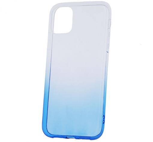 Силиконов калъф / гръб / кейс Ombre Case за Xiaomi Redmi Note 9S / Note 9 Pro - преливащ / прозрачно и синьо