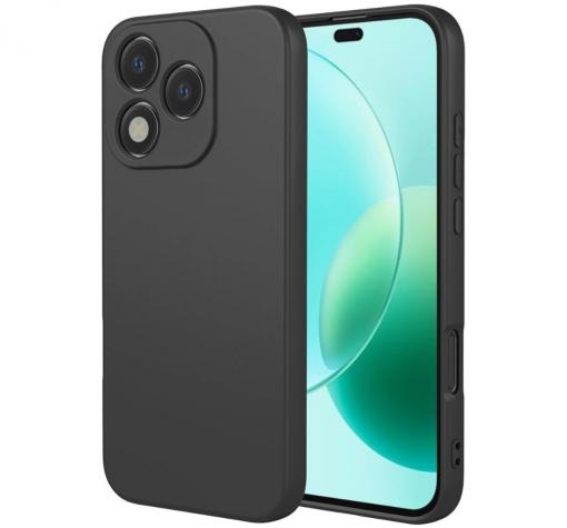 Силиконов калъф / кейс / Nano TPU за Honor 400 Lite - черен гръб със защита за камерата