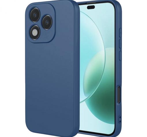 Силиконов калъф / кейс / Nano TPU за Honor 400 Lite - тъмносин гръб със защита за камерата