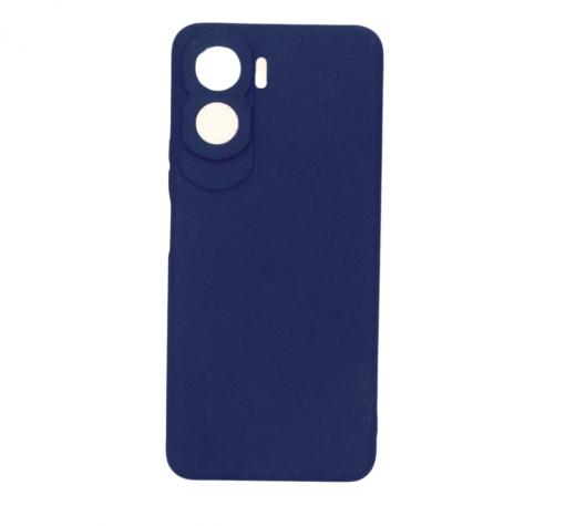 Силиконов калъф / гръб / кейс TPU Silicone Soft Cover case за Honor 90 Lite 5G - тъмносин със защита за камерата