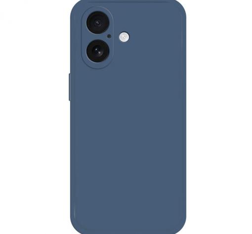Силиконов калъф / гръб / TPU кейс за Apple iPhone 17 (6.3) - син гръб със защита за камерата