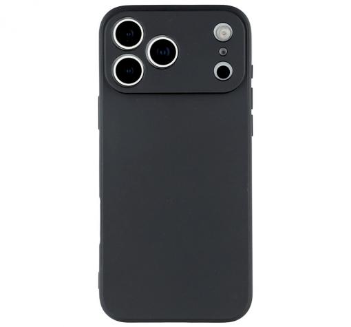 Силиконов калъф / гръб / TPU кейс за Apple iPhone 17 Pro (6.3) - черен гръб със защита за камерата