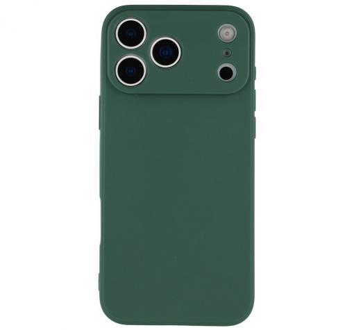 Силиконов калъф / гръб / TPU кейс за Apple iPhone 17 Pro (6.3) - тъмнозелен гръб със защита за камерата