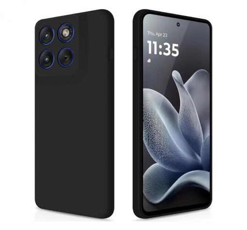 Силиконов калъф / кейс / Nano TPU за Motorola Moto Edge 70 - черен гръб със защита за камерата
