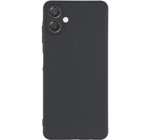 Силиконов калъф / гръб / TPU кейс за Samsung A07 4G- черен със защита на камерата