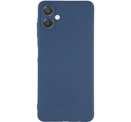 Силиконов калъф / гръб / TPU кейс за Samsung A07 4G- тъмносин със защита на камерата