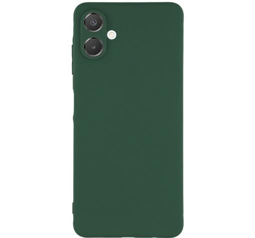 Силиконов калъф / гръб / TPU кейс за Samsung A07 4G- тъмнозелен със защита на камерата